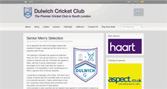 Desktop Screenshot of dulwichcc.com