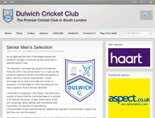 Tablet Screenshot of dulwichcc.com